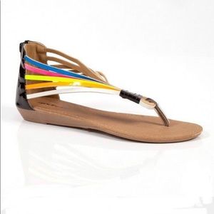 🌈Rainbow Strap Summer Sandals🌸